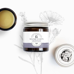 Baume grossesse à la lavande fine et au calendula des Simples de Charlotte