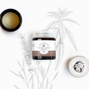 Baume visage pour homme à la lavande fine et à la verveine citronnée des Simples de Charlotte