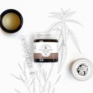 Baume visage pour homme à la lavande fine et à la verveine citronnée des Simples de Charlotte