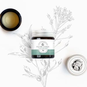Baume pour le visage pour peau grasse au myrte sauvage et à la cameline des Simples de Charlotte