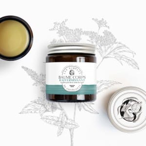 Baume raffermissant pour le corps à la menthe poivrée et à la reine des près des Simples de Charlotte