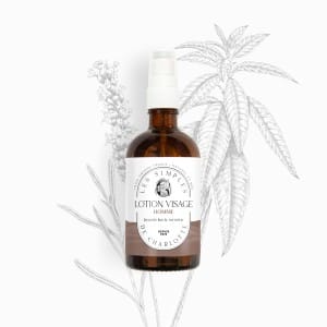 Lotion visage pour homme à la lave fine et à la verveine citronnée des Simples de Charlotte