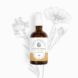 Lotion visage pour peau sensible à l'immortelle de Corse et au calendula